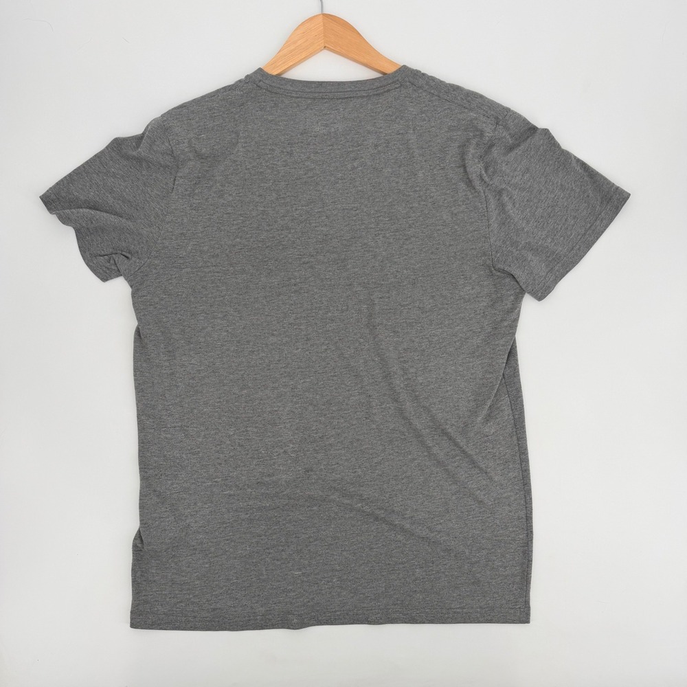 Abercrombie & Fitch Y2K Iconic Spellout Mens M Gray Logo Muscle Sleeve Tee Retro - Picture 4 of 11
